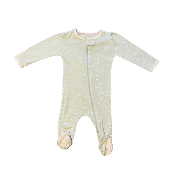 3 Pack Girls 3-6M Zip Up Pajama Bundle - Picture 4 of 4